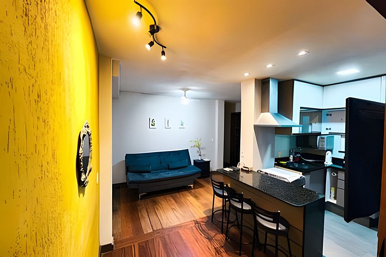 Amplo terraço exclusivo a 400m da praia de Ipanema