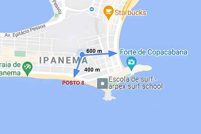 Amplo terraço exclusivo a 400m da praia de Ipanema