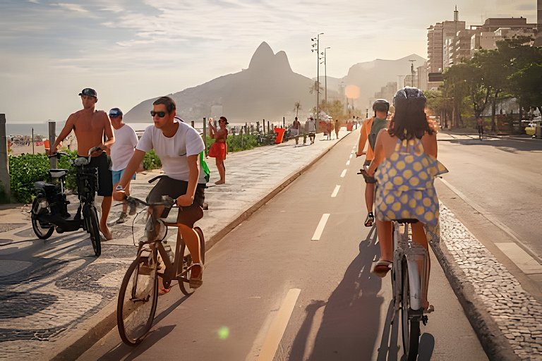 A 300 metros da praia de Copacabana