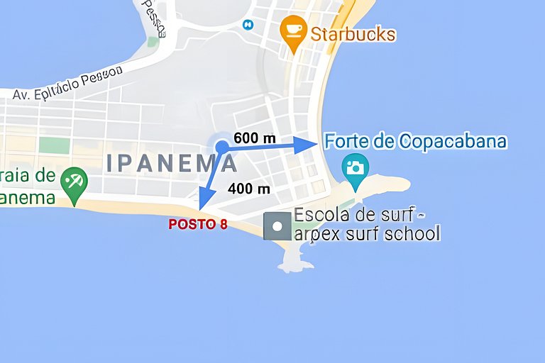 Ipanema com pátio 400m da praia . Good vibes!