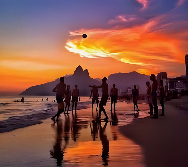 Ipanema com pátio 400m da praia . Good vibes!