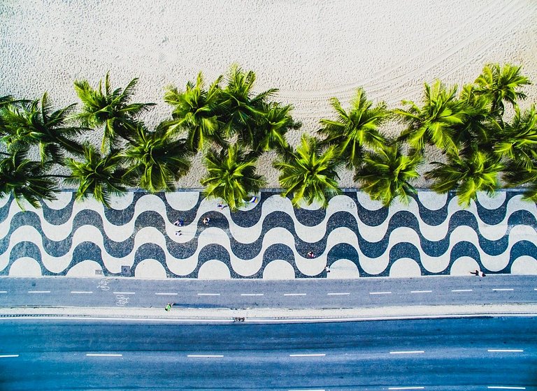 À 500 metros da praia de Ipanema e Copacabana